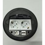 Masa Üstü Priz Siyah+ 2 Ad. Priz+1 Ad. Hdmı+1 Ad. Ethernet Geçiş
