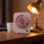 Masa Üstü Vantilatör Mini Fan 3 Kademeli Vantilatör USB Şarjlı