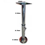 Masa Ve Koltuk Ayağı 2 Kademeli Krom 53-90cm Tekne, Yat Ve Karavan