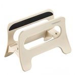Masa, Yerçekimi Kilitleme Dizüstü Bilgisayar Tutacağı, MacBook, iPad, Mac Mini, Surface, Samsung, HP, Dell ve Daha Fazlası için Dikey Stand Yerden Tasarruflu Düzenleyici - (Bej, ABS Plastik)