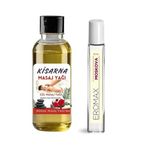 Masaj Ve Rahatlama Ürünü Gül Kokulu 50 Ml Masaj Yağı Ve Kadın İksiri Parfüm Seti