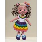 Masal Gurumi Amigurumi Gökkuşağı Karnaval Bebek Kız Çocuk Oyuncak Örgü Oyuncak