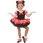 Masal Kostüm Minnie Mouse Tütü Kostümü Kırmızı - 9 - 10 Yaş