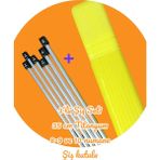 Masal Örgü Evi Sultan/yabalı Şiş Kutulu 3'lü Titanyum Örgü Şişi Seti 35 Cm 8-9 Ve 10 Numara