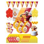 Masal Şekerleme 35X50CM Afişli Galatasaray 16 Kişilik Pasta Süsü Dahil Doğum Günü Seti - Icardi