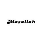 Maşallah Yazılı Oto Sticker Siyah 13X2cm