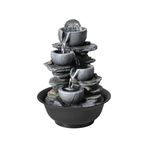 Masaüstü Çeşme Fortune Feng Shui Top Çeşmesi Küçük Kaya Bahçesi Ofis Masaüstü Akan Su Süsleri Sirkülasyon Su Özellikleri Zen Meditasyon Çeşmesi