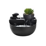 Masaüstü Çeşme Küçük Seramik Feng Shui Çeşme Süsleri Ev Oturma Odası TV Dolabı Çay Odası Kitap Masaüstü Dekorasyonları Zen Meditasyon Çeşmesi