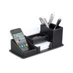 Masaüstü Deri Kalemlik - telefon+kalemlik+ataçlık+iğnelik+kartvizit