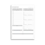 Masaüstü Ders Çalışma Planlayıcı | 60 Yaprak | 17X24 cm | Günlük & Haftalık Program Defteri | Öğrenci Planlama Bloknotu - Standart