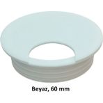 Masaüstü Kablo Kanalı Deliği Kapağı Beyaz 6 cm - 1 Adet