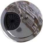 MASAÜSTÜ KABLO KANALI (KANAL KAPAĞI) METAL ÇAP 60 MM KROM