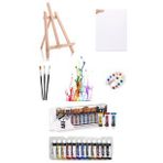 Masaüstü Mini Şövale-Art-X 12 ML 12 'li Akrilik Set