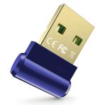 Masaüstü PC için Bluetooth Adaptörü, Tak ve Çalıştır 5.3 USB Mini EDR Dongle Alıcı ve Verici, Dizüstü Bilgisayar için Kulaklıklarla Uyumlu Klavye Fare Yalnızca Windows 11/10/8.1 (Mavi)