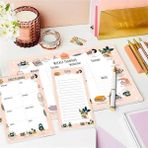 Masaüstü Planner Set - 50 Sayfa Takvimsiz Haftalık, Günlük Planlayıcı - Farklı ve Özgün
