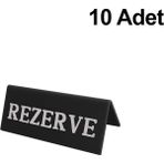 Masaüstü Rezerve Yazısı (10 Adet) - Siyah
