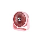 Masaüstü Şarjlı Fan 3 Kademeli Taşınabilir Vantilatör Serinletici Mini Klima Fan Pembe