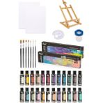 Masaüstü Şövale Rich Master Mix 60 cc Akrilik 12 Li (Canlı Renkler) (Pastel Renkler)Başlangıç Set