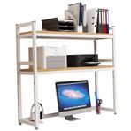 Masaüstü Tezgah Hutch Çok Amaçlı Kitaplık nizer Raflar Raf Ev ve Ofis için Ferforje Depolama Rafı 105x32x90cm