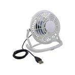 Masaüstü USB Fan - Taşınabilir USB Vantilatör - Plastik - Beyaz