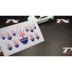 Maserati Logo 3M 3D Damla Silikon Torpido Bagaj Çamurluk Logo Amb