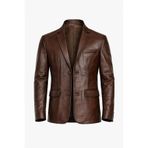 MASERTO Erkek Blazer Ceket Kahverengi