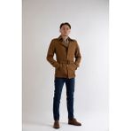 Maserto Slim Fit Erkek Kısa Model Açık Kahve Trençkot - Açık Kahverengi - 2XL