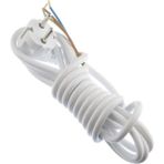Masfitech Fişli Ttr Kablo Topraklı 3 x 1 mm (Cihaz Montaj Kablosu) - Beyaz - 5 m