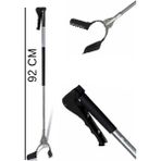 Masfitech Uzatmalı Saplı Yaprak Toplama Aparatı – Bahçe ve Çöp Toplayıcı – Ergonomik Tutmalı - 92 cm - Siyah