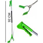 Masfitech Uzatmalı Saplı Yaprak Toplama Aparatı – Bahçe ve Çöp Toplayıcı – Ergonomik Tutmalı - 92 cm - Yeşil