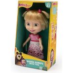 Masha & Koca Ayı Kıyafetleri Değiştirilebilen Masha Bebek Doğum Günü Bebeği - 23 cm - Model 2 - Çok Renkli