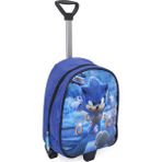 Masho Trend Çekçekli Parlak Sonic Anaokulu Çantası - Süper Sonik Kreş Çantası - Mavi - Çekçekli Çanta