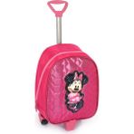 Masho Trend Çekçekli Pembe Parlak Dikişli Minnie Mouse Baskılı Anaokulu Çantası Kreş Çantası - 1 Adet - Renkli