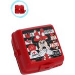 Masho Trend Kırmızı Minnie Mouse Beslenme Kabı - Mini Mouse Yemek Kabı, Mini Fare Beslenme Kutusu - 4 Bölmeli - Renkli