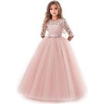 Masho Trend Mashokids Çocuk Abiye Takımı - Çocuk Elbisesi - Çocuk Kostümü - Çocuk Kostümü - Tarlatanlı Model - 6 Yaş - Pudra - Pembe