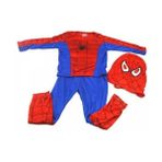 Masho Trend Parçalı Spiderman Örümcek Adam Kostümü + Spiderman Ağ Atan Eldiven - Örümcek Adam Kostüm - 9 - 10 Yaş - Renkli