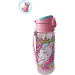 Masho Trend Prenses Unicorn 500 ml Çocuk Suluk Matara Pipetli - - - Karışık-Çok Renkli