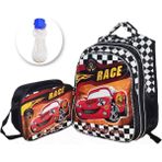 Masho Trend Race Car Sırt Çantası + Beslenme + Suluk - Cars Ilkokul Çantası - Erkek Çocuk Çantası Okul Çantası - 0 - --