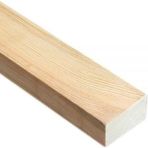Masif Ahşap Kalas, 5X10X100 Cm, Doğal ve Dayanıklı Yapı. - Seçenek 1 - Ahşap - Siyah