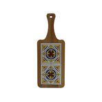 Masif Ahşap Kısa Peynir Sunum Tahtası (Keten tohumu yağıyla parlatılmıştır, 34,5cm x 13cm x 1,8cm) (sarı)