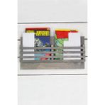 Masif Ahşap Kitaplık Dergilik Gazetelik Modern Duvar Rafı Dekoratif Mutfak Banyo Rafı - Gri(wdn-298)