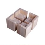 Masif Ahşap L Şekilli Masa Ayakları 4 Adet Kanepe ve Dolap Ayakları Sehpalar Kitaplıklar Yataklar ve Şifonyerler için Dayanıklı ve Şık 5x5x5 cm Mobilya Ayakları