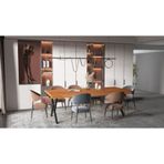 Masif Ahşap Tilia Toplantı Masası 110*240*76 Cm