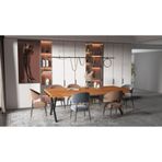Masif Ahşap Tilia Toplantı Masası 110*260*76 Cm