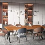 Masif Ahşap Tilia Toplantı Masası 120*320*76 Cm