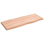 Masif Meşe Ahşap Canlı Kenar Tahta, 100x40x4 cm, Açık Kahverengi, Mutfak, Sehpa, Yemek Masası, Çalışma Masası, Tezgah Üstü için Mükemmel - Rustik Ev Dekoru