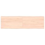Masif meşe kare masa tablası 40 x 40 x 4 cm işlenmemiş doğal ahşap, canlı kenarlı rustik ahşap masa üstü, kendin yap mobilyalar için, yemek masası veya masa için ham ahşap tahta tahta