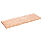 Masif Meşe Live Edge Masa Üstü 160 x 60 x 6 cm Kolay Montaj Açık Kahverengi Ahşap Masa Üstü Masa Üstü Masa Üstü Masa Üstü Ev Ofis veya Yemek Odası için Birinci Sınıf Kalite Ahşap Yüzey