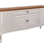 Masifart KNS04 180 cm Ahşap Meşe Tablalı Silme Country Konsol