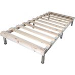 Masifart Tek Kişilik Ahşap Somya Karyola 90X200 - Çok Renkli - 180 x 114 cm